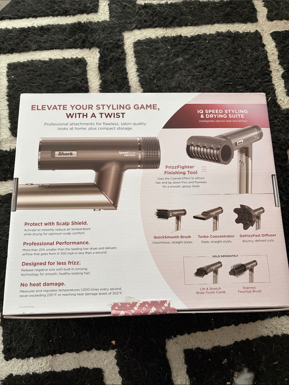 Shark SpeedStyle PRO FLEX Women's Hair Dryer - Champagne - Picture 4 of 6